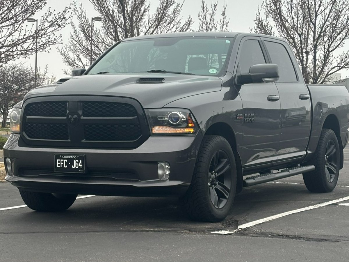 Ram 1500 front view after exterior detailing and finish work